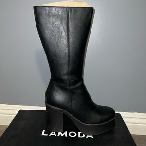 black dollskill calve high boots